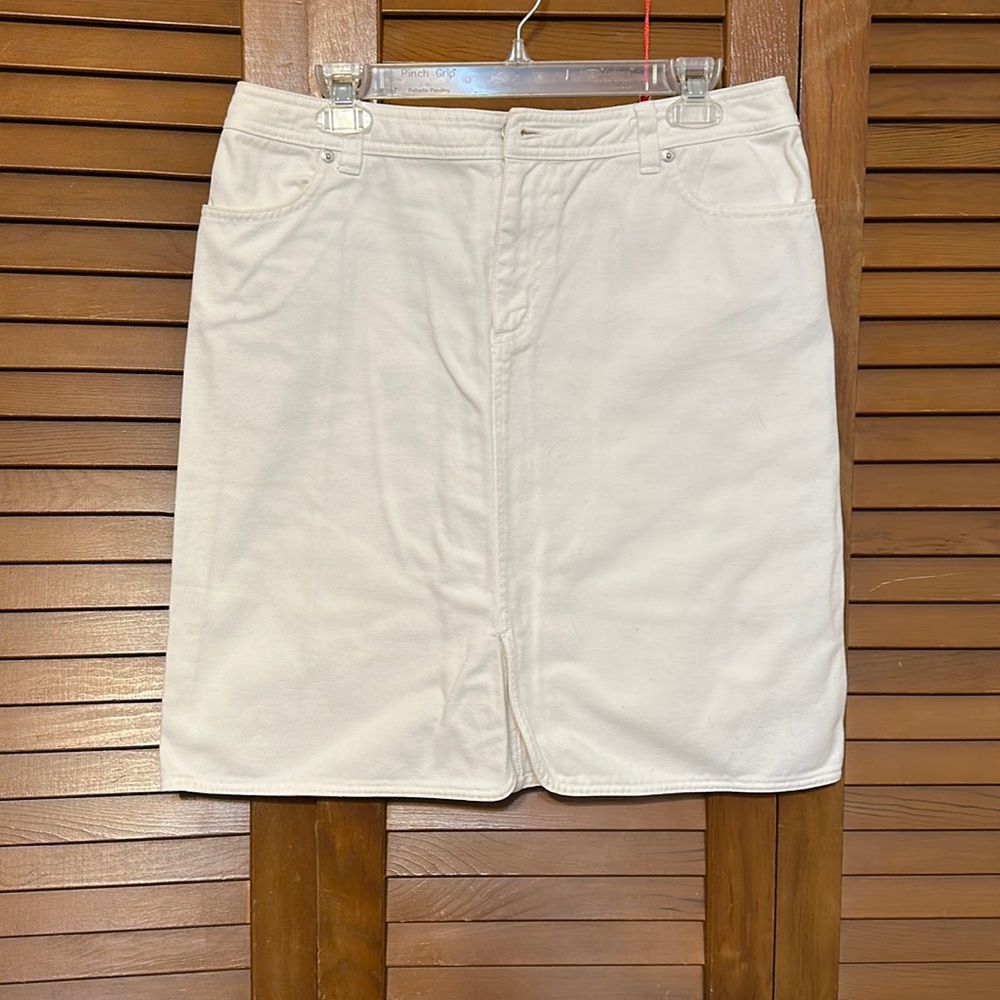 White Denim skirt